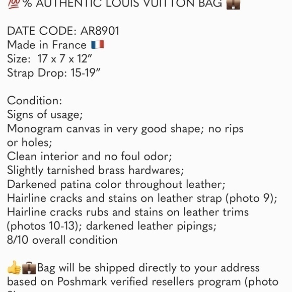 Louis Vuitton Monogram Saumur 43 Shoulder Bag 💼 AR8901 - Picture 16 of 16